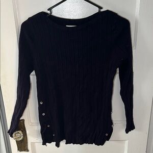 Croft & Barrow Black Long Sleeve Top
